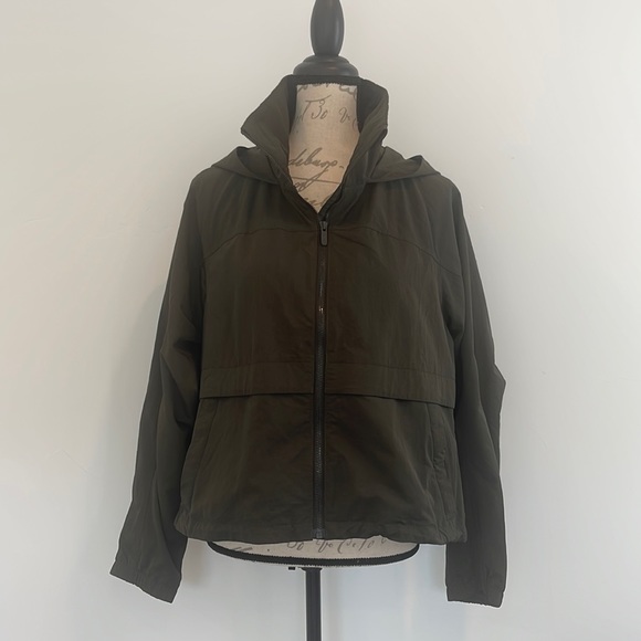 lululemon dark green nylon jacket (like new) - Picture 2 of 11